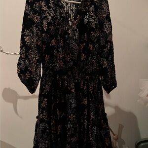 Shoshana Black Floral Dress